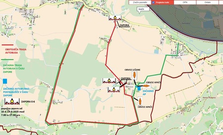 TRASA AVTOBUSA IN PROMETNA UREDITEV V ČASU ZAPORE SEGOVCI PLITVICA